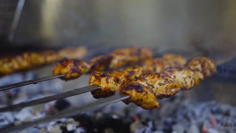 Preparing-and-cooking-smokey-kebabs