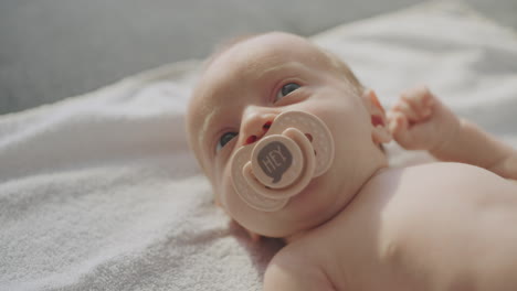 baby with pacifier