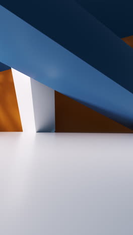 abstract geometric interior structure, 3d rendering.