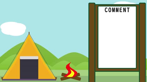 camp looping streaming background. 1080p.mp4