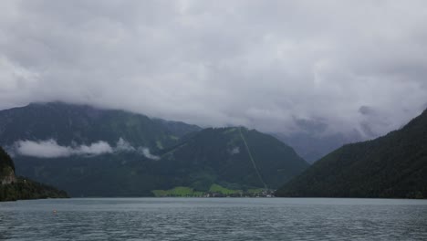 timelapse achensee alpine lake. achensee is the largest and most picturesque of the alpine lakes in the austrian tyrol.