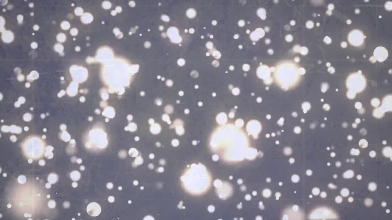 animación de luces de navidad brillantes que se mueven sobre un fondo gris
