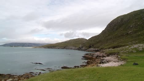 a shot of the cliffs around hushinish on the isle of harris