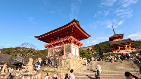 visitors exploring a traditional japanese shrine