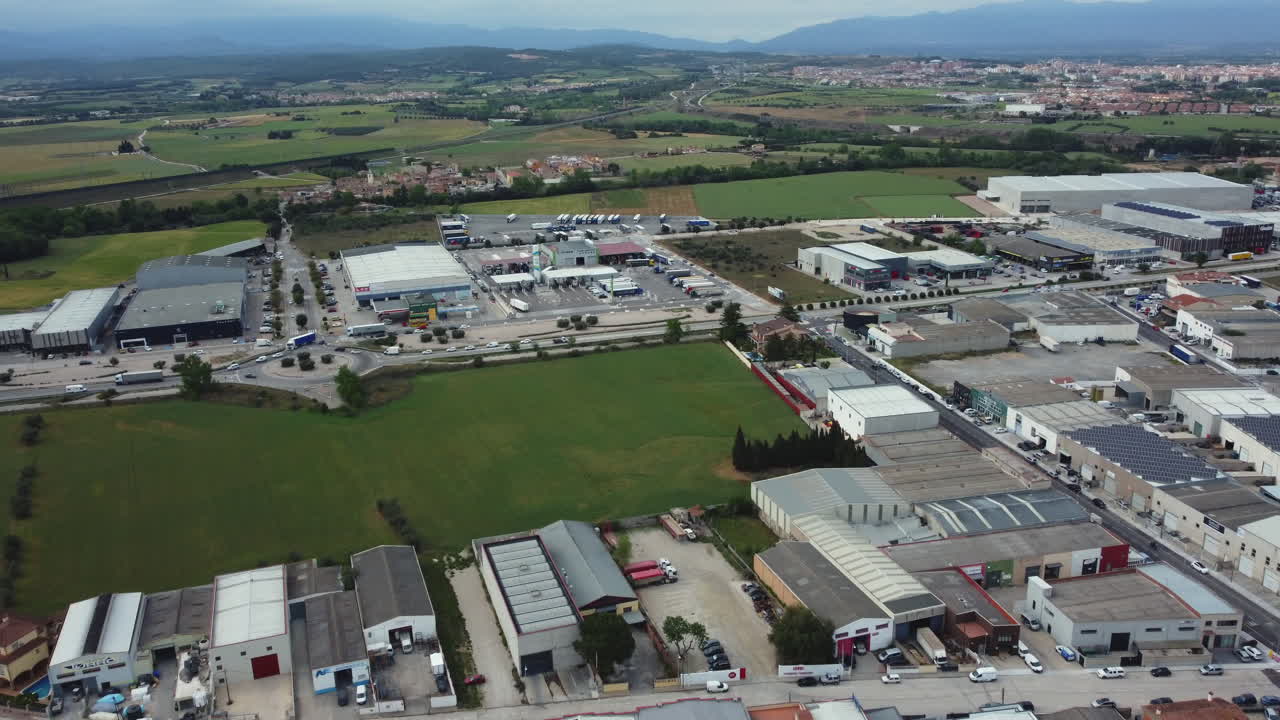 vista aérea de la zona industrial