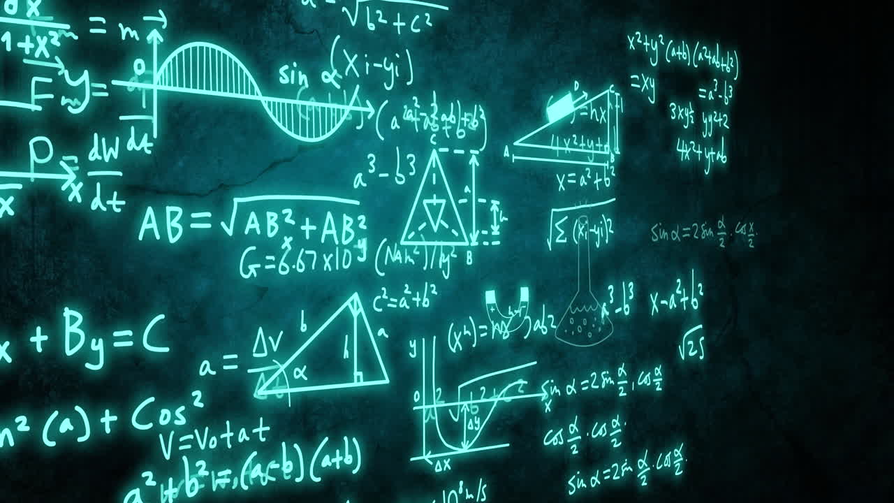 animación del procesamiento de datos científicos sobre un fondo de luz brillante
