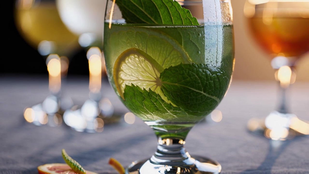Forfriskende cocktails med mynte og citruspynt