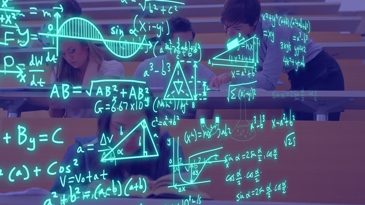 animación de ecuaciones y procesamiento de datos en diversos estudiantes