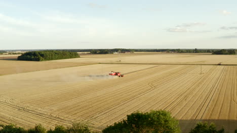 combine-harvester-drone-aerial-crops