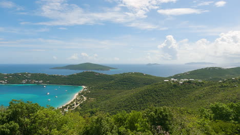 聖托馬斯島的北邊小區的壯觀風景