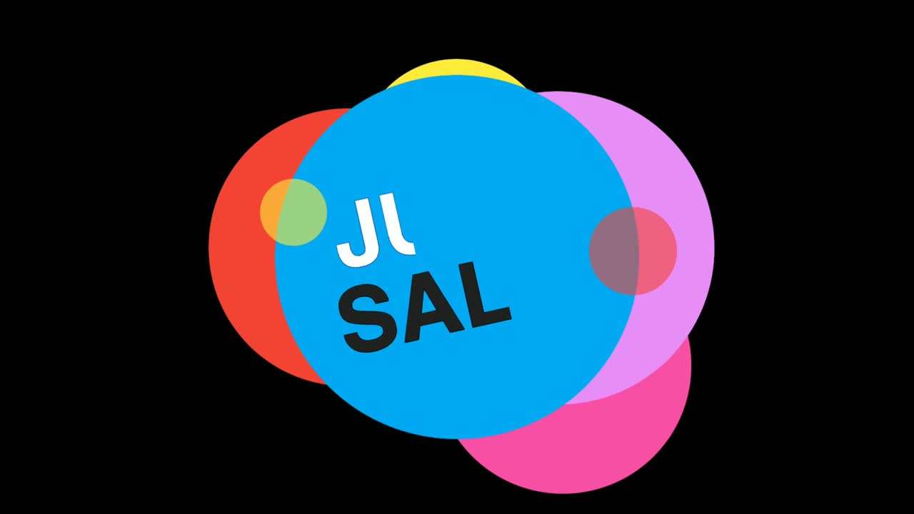 7 월 판매 플래트 스타일 스티커 배너 다채로운 라벨 팝업 프로모션 애니메이션 4k 판매, 할인, 거래, 특별 제안 또는 블랙 프라이데이 이벤트