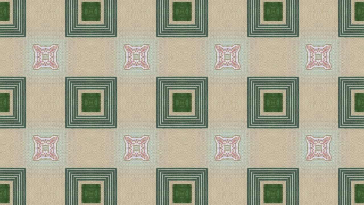 추상적인 모션 그래픽 모자이크와 러시아 루블 지폐