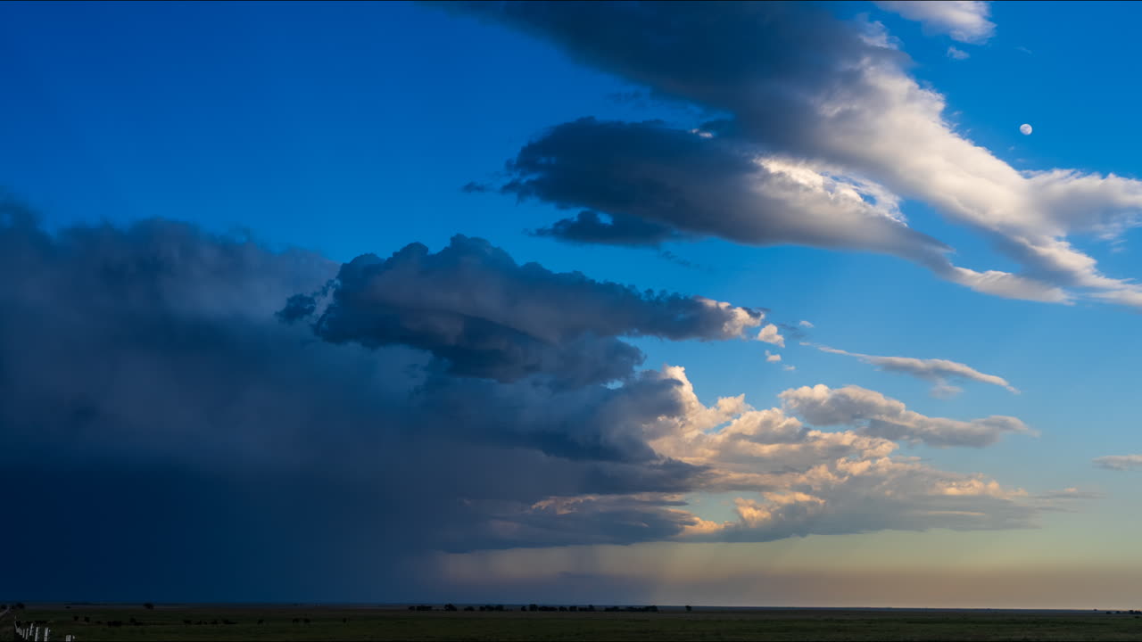 Stormy Clouds Over a Field