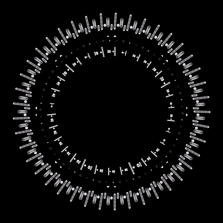 Futuristic Circular HUD Graphic Animation