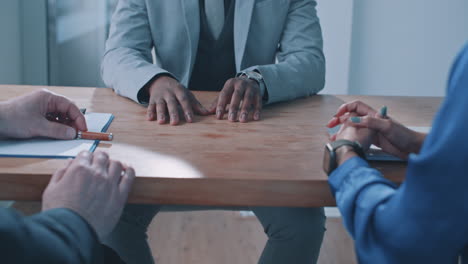 reunión de negocios o entrevista de trabajo