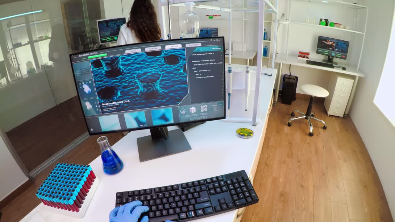 Laboratory research and DNA analysis