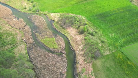 green river, top down aerial view