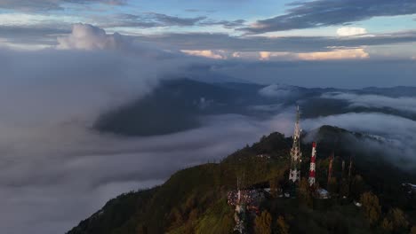 aerial drone view of mount bromo active somma volcano, a hindu pilgrimage site, and part of the tengger mountains, in east java, indonesia