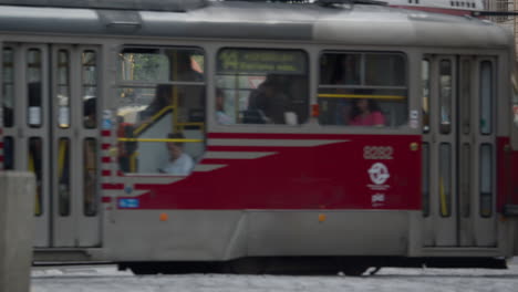 red trams in prague