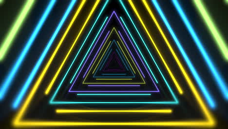 Bewegung-Bunte-Laser-Neon-Dreiecke-1