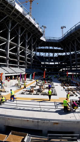 estadio en construcción