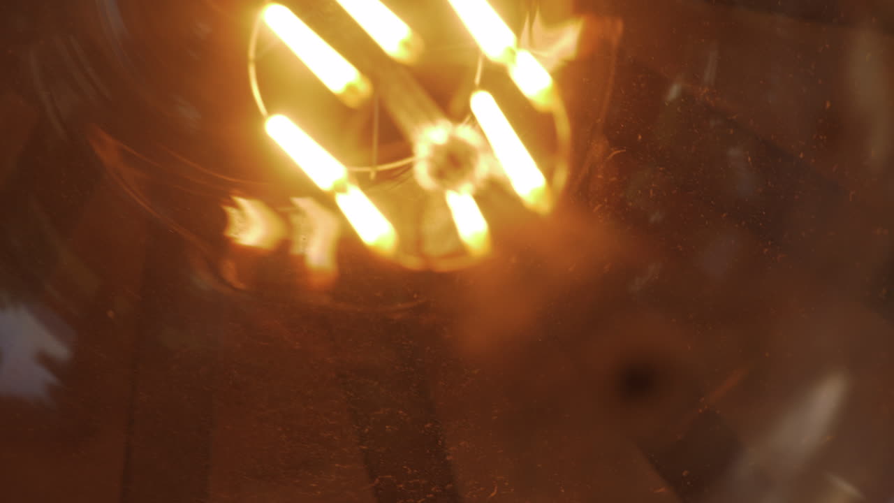 빛나는 유리 글로브 램프