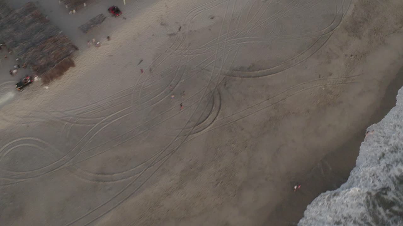 chuburná 해변 일몰, 유카탄 반도 카이트 서핑