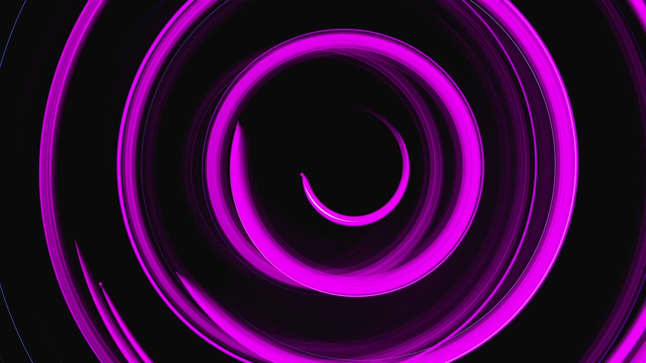 líneas de brillo giratorias en espiral abstractas, fondo generado por computadora, fondo de renderización 3d