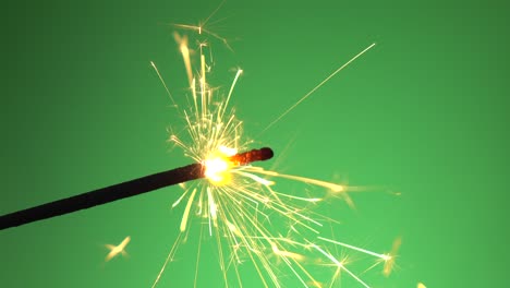 firework on green screen background