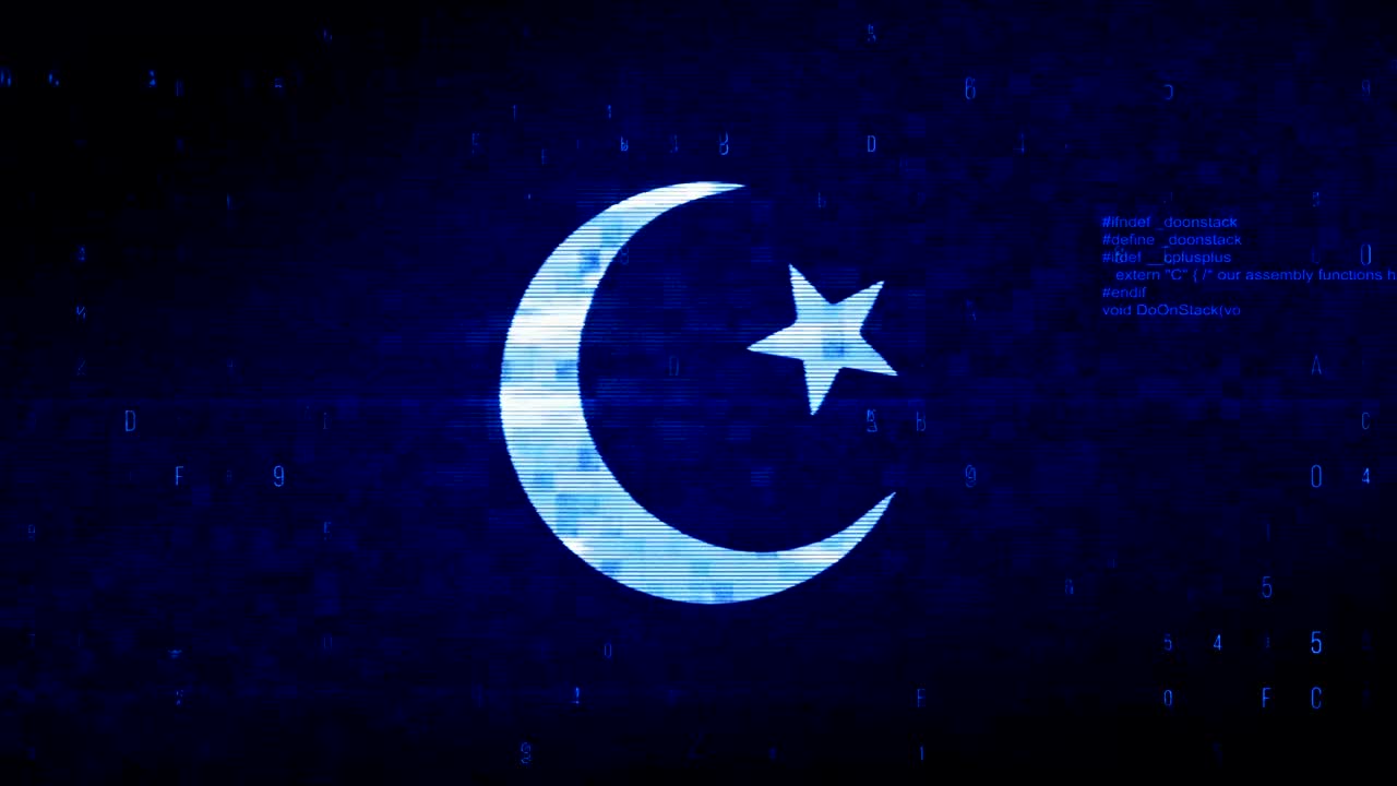 estrella y media luna símbolo del islam