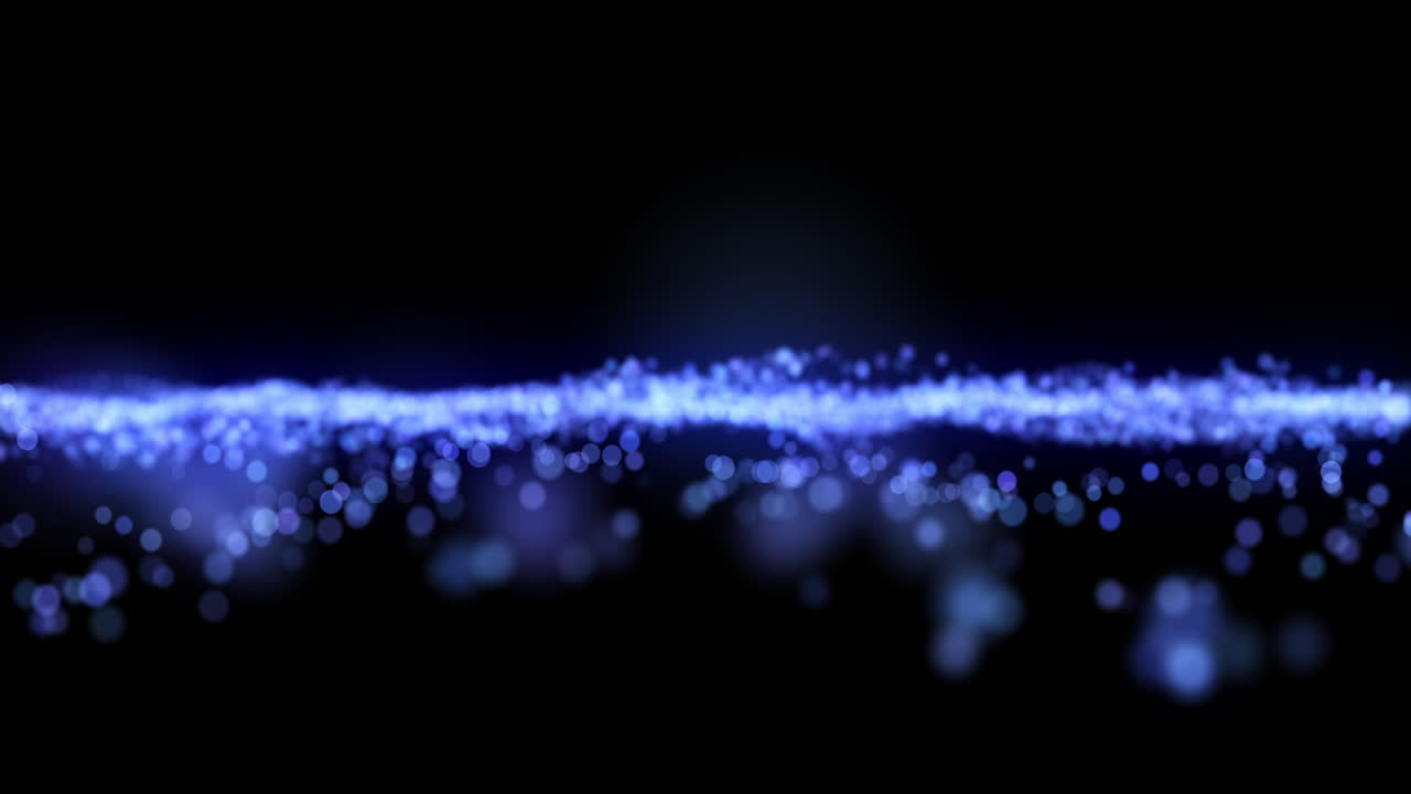 Abstract Blue Light Wave