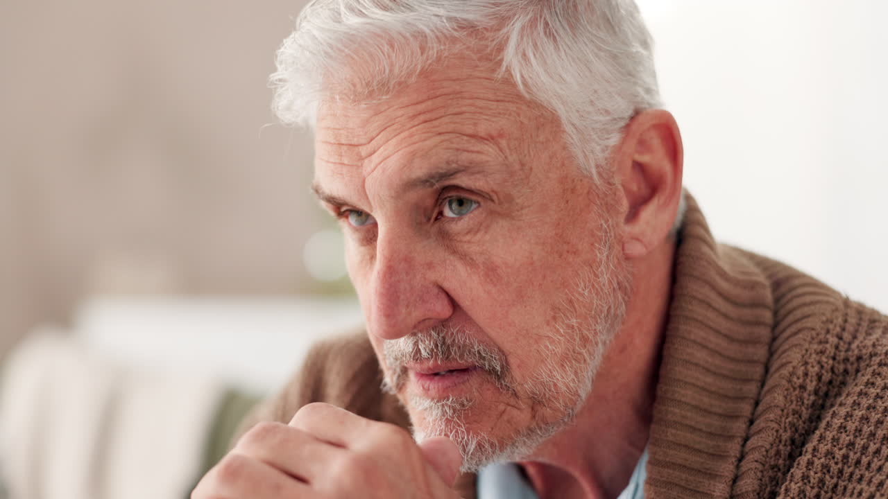 Portrait of a Thoughtful Senior Man