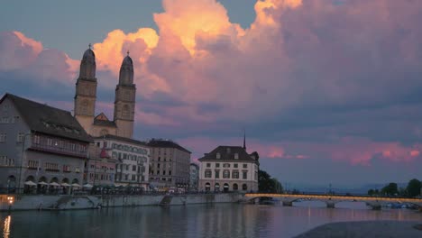 Watch-the-sky-over-Milan-transform-in-this-breathtaking-time-lapse-video,-capturing-the-serene-beauty-of-a-lovely-evening