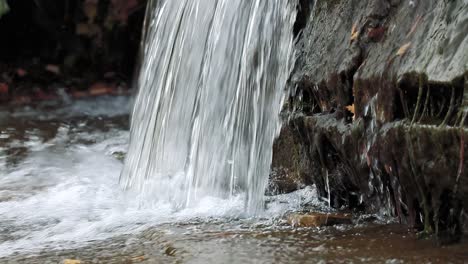 small waterfall in slow motion 10 second video