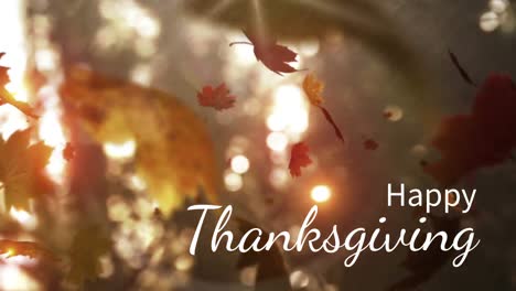 digitally generated video of happy thanksgiving 4k