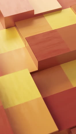 abstract geometric shapes in orange and yellow