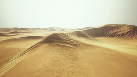 big sand dune in sahara desert landscape