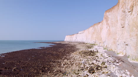 Drone-shot-of-English-South-East-Coastline