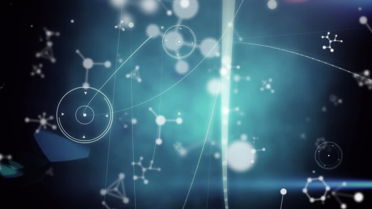 스 ⁇  스캔, 분자 및 연결 네트워크의 애니메이션