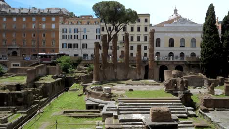 largo di torre argentina square, view of sacred area with ruins