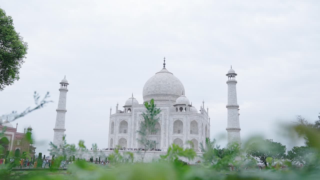 el tiro en movimiento del taj mahal