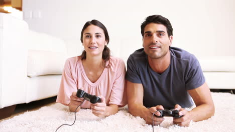 couple spending time together in their living room