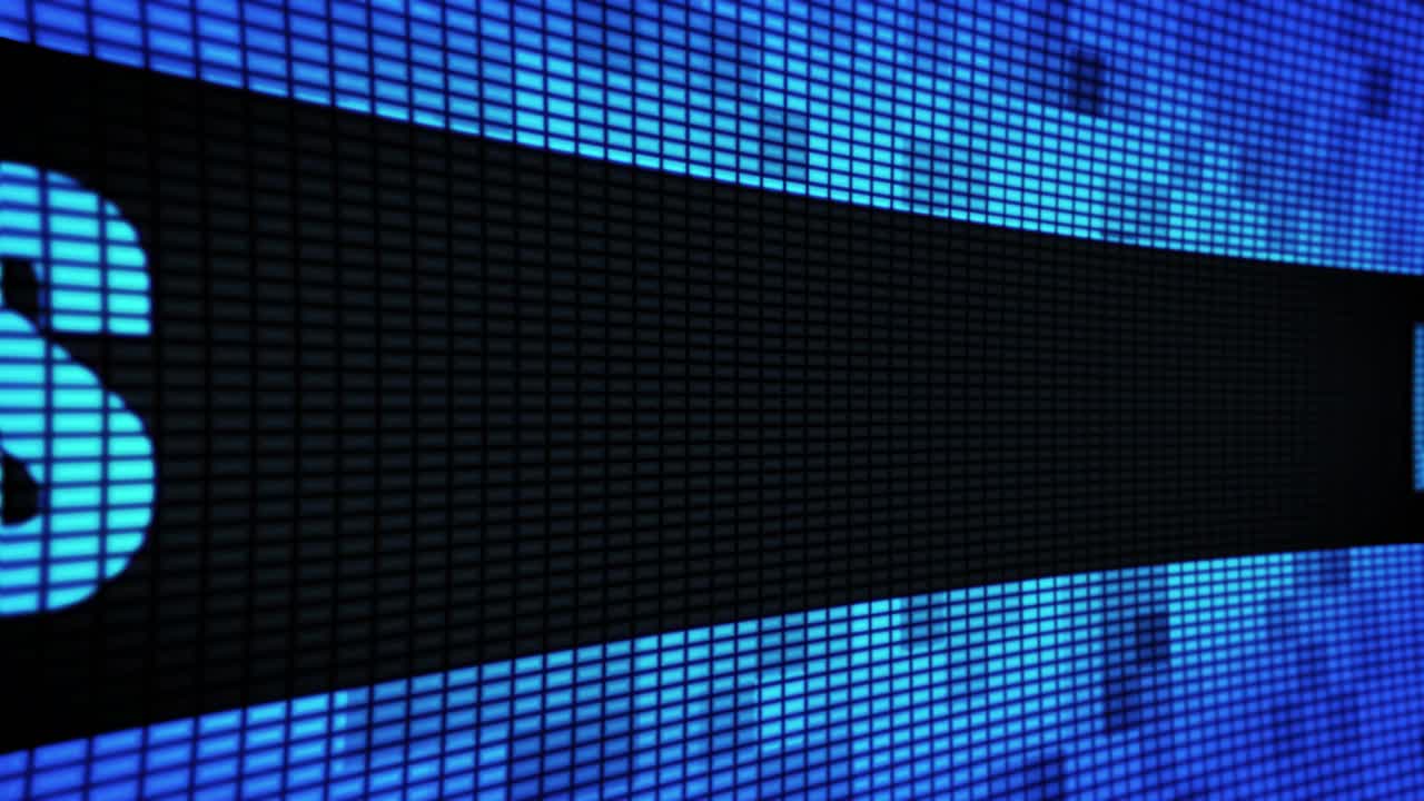 Digital Display Showing "Los Angeles"