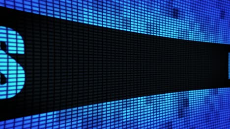 digital display showing "los angeles"