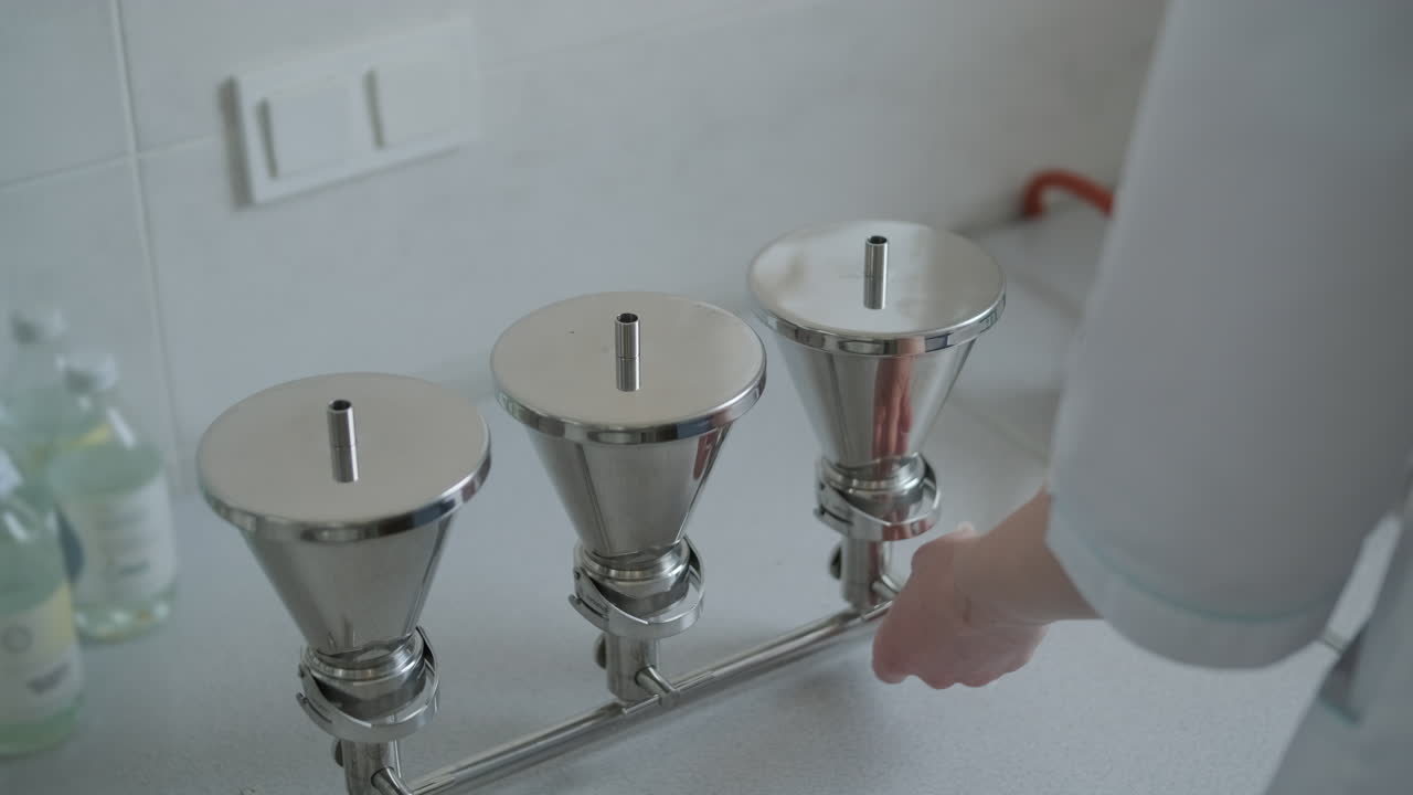 Vacuum Filtration Setup in a Laboratory