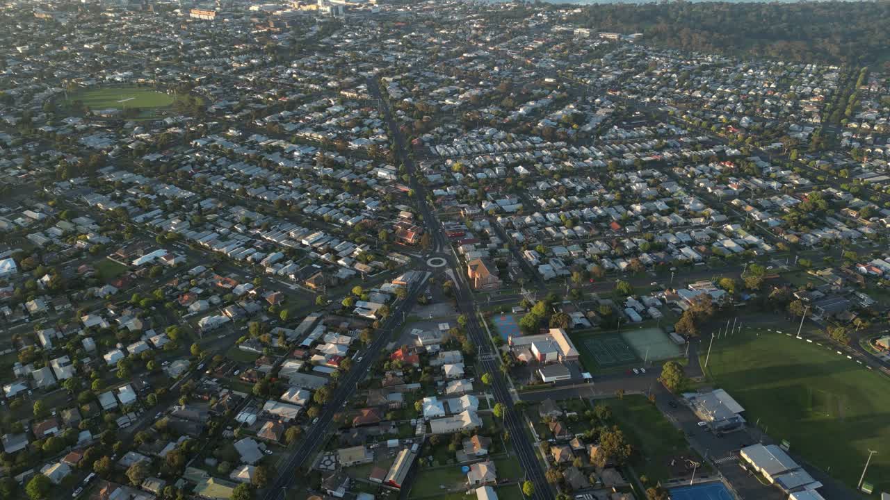 Aerial View of a Sprawling Suburban Neighborhood