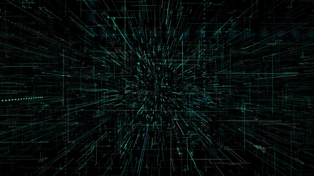 3D Digital looping Technology Network Big Data background.