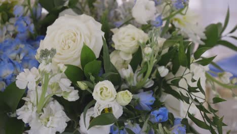wedding flowers at wedding ceremony