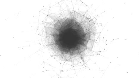 abstract turning globe network on space technology concept background