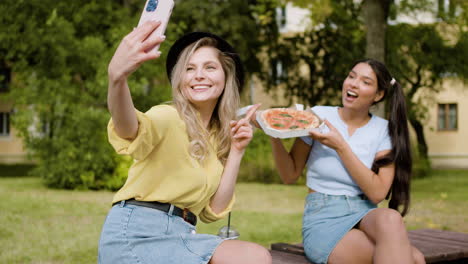 young girl friends having a good time together